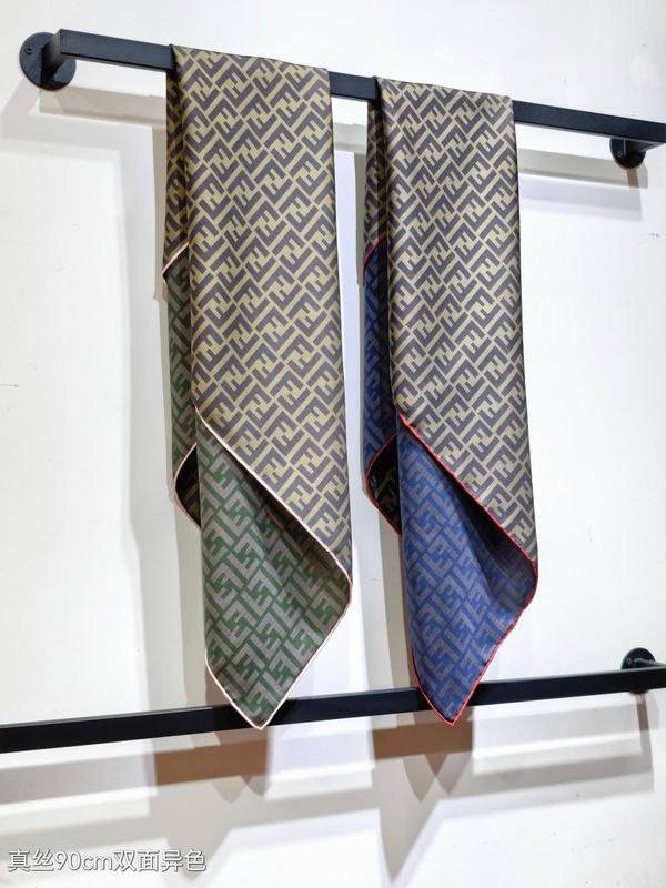 Fendi silk Scarf 90X90cm E01